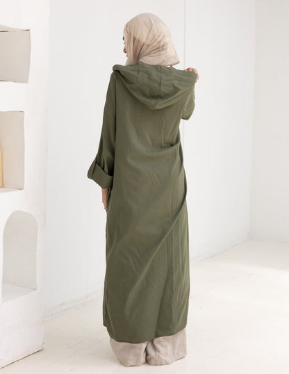 Lenin summer Moroccan dress in Olive