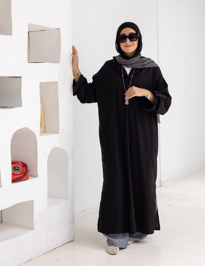 Lenin summer Moroccan dress in Black