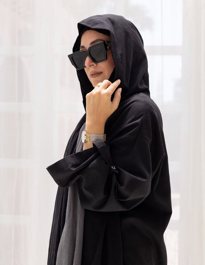 Lenin summer Moroccan dress in Black