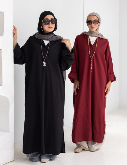 Lenin summer Moroccan dress in Black