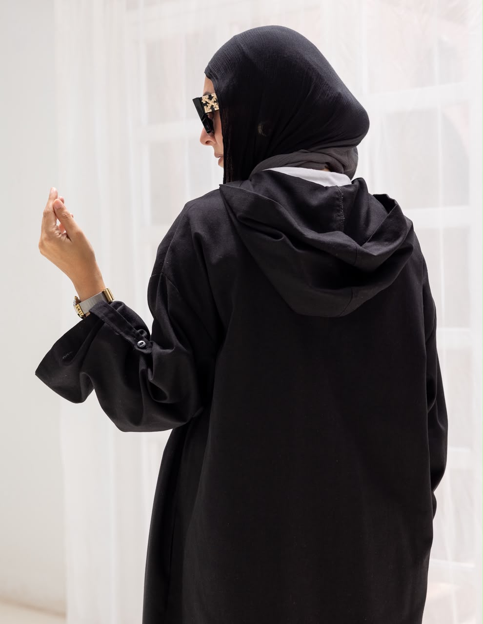 Lenin summer Moroccan dress in Black