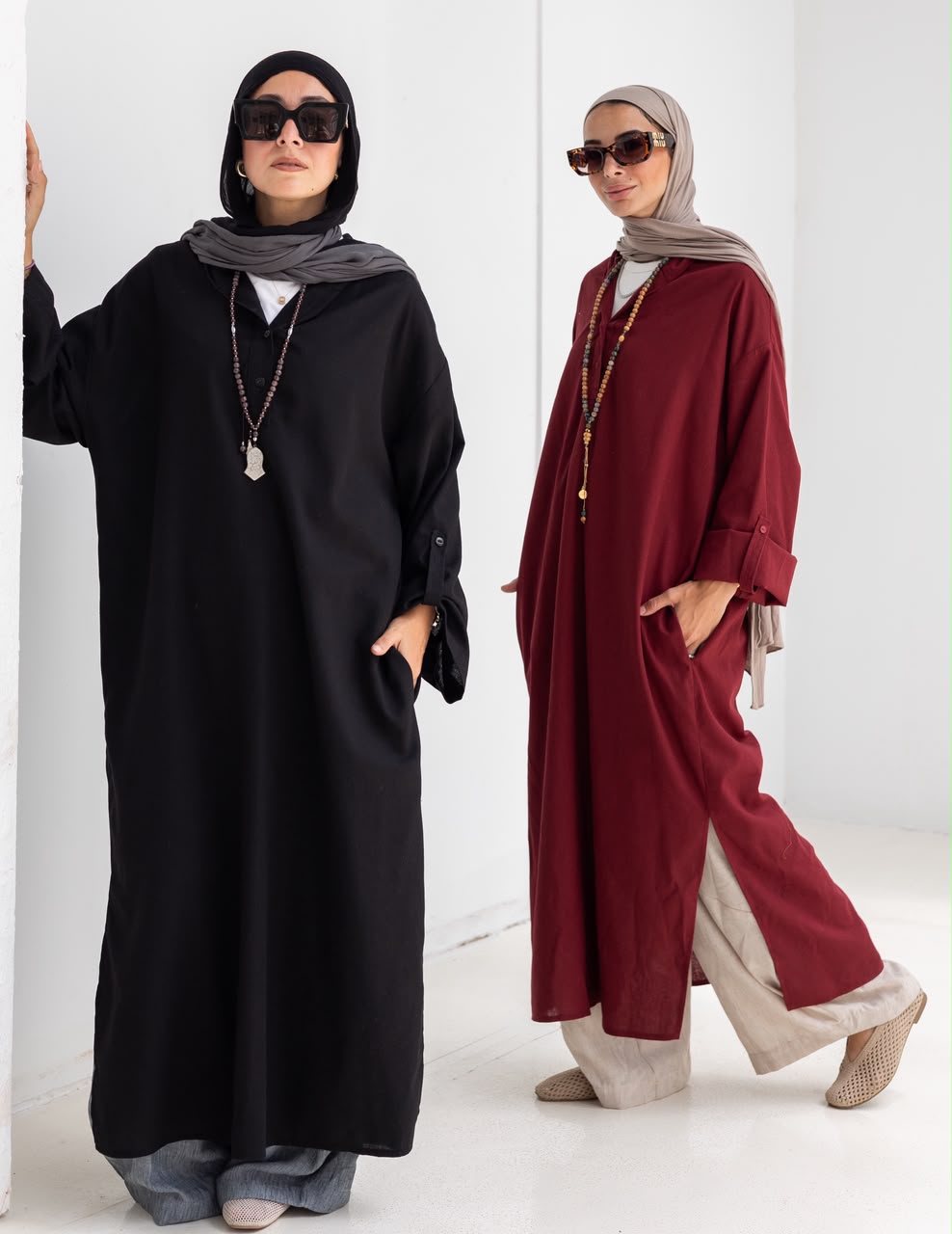 Lenin summer Moroccan dress in Black