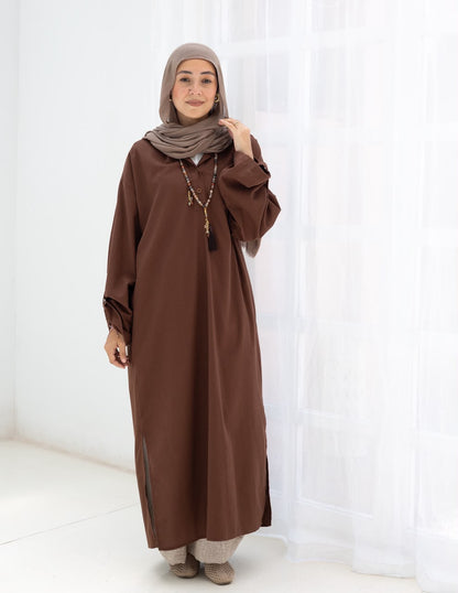 Lenin summer Moroccan dress in Brown