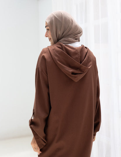 Lenin summer Moroccan dress in Brown