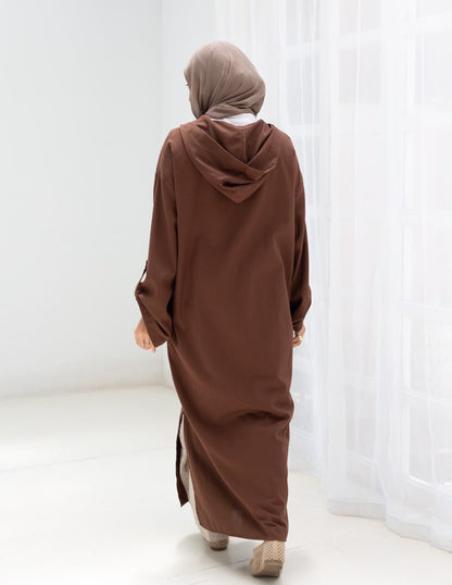 Lenin summer Moroccan dress in Brown