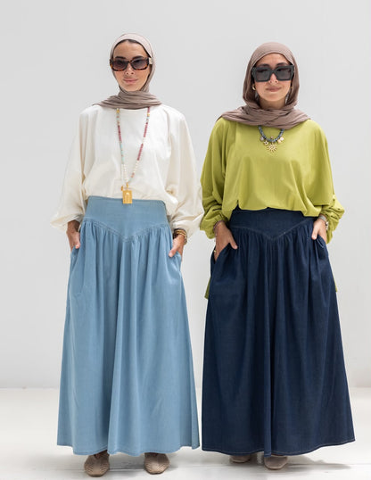 Summer Denim skirt in Navy  jeans