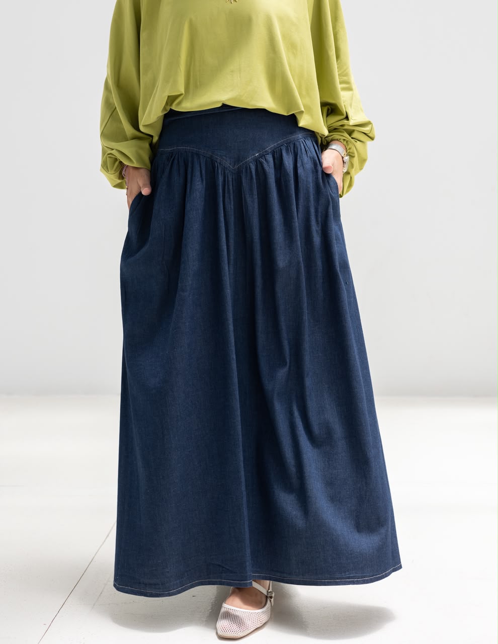 Summer Denim skirt in Navy  jeans
