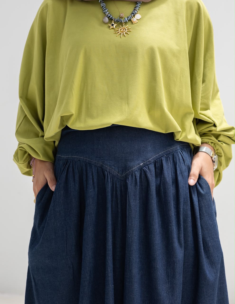 Summer Denim skirt in Navy  jeans