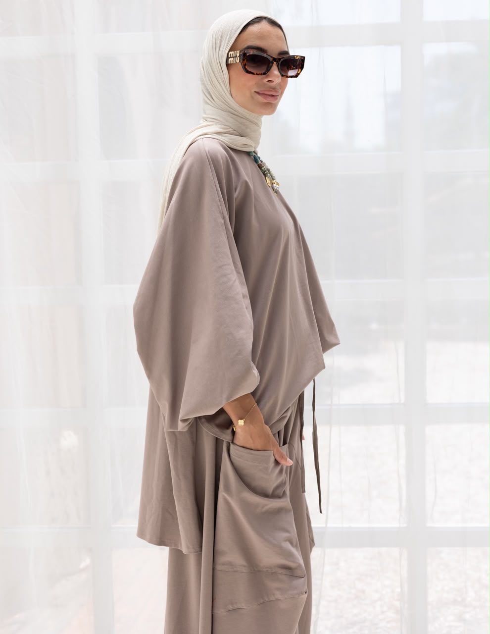 Trendy cotton set in Cafe