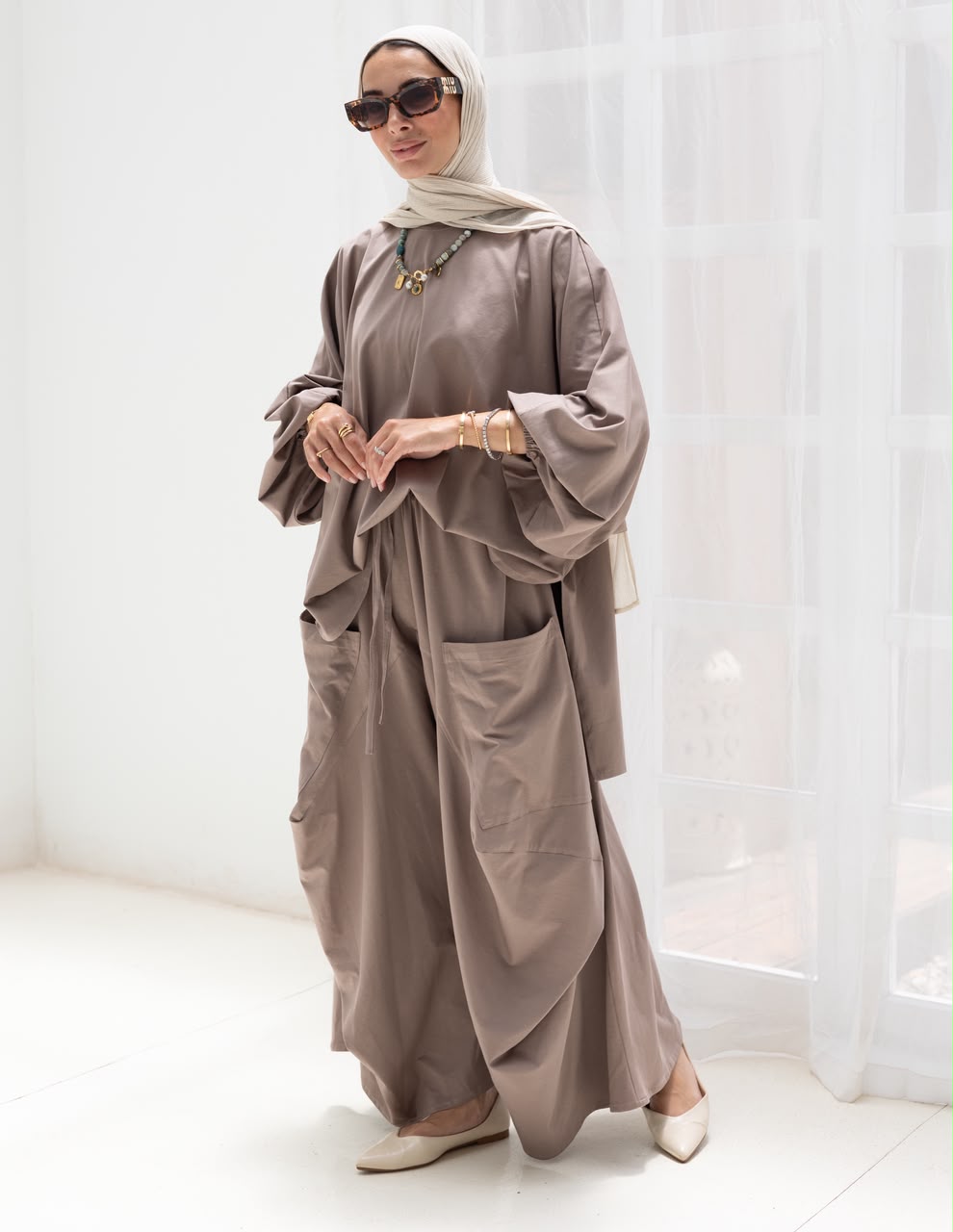 Trendy cotton set in Cafe