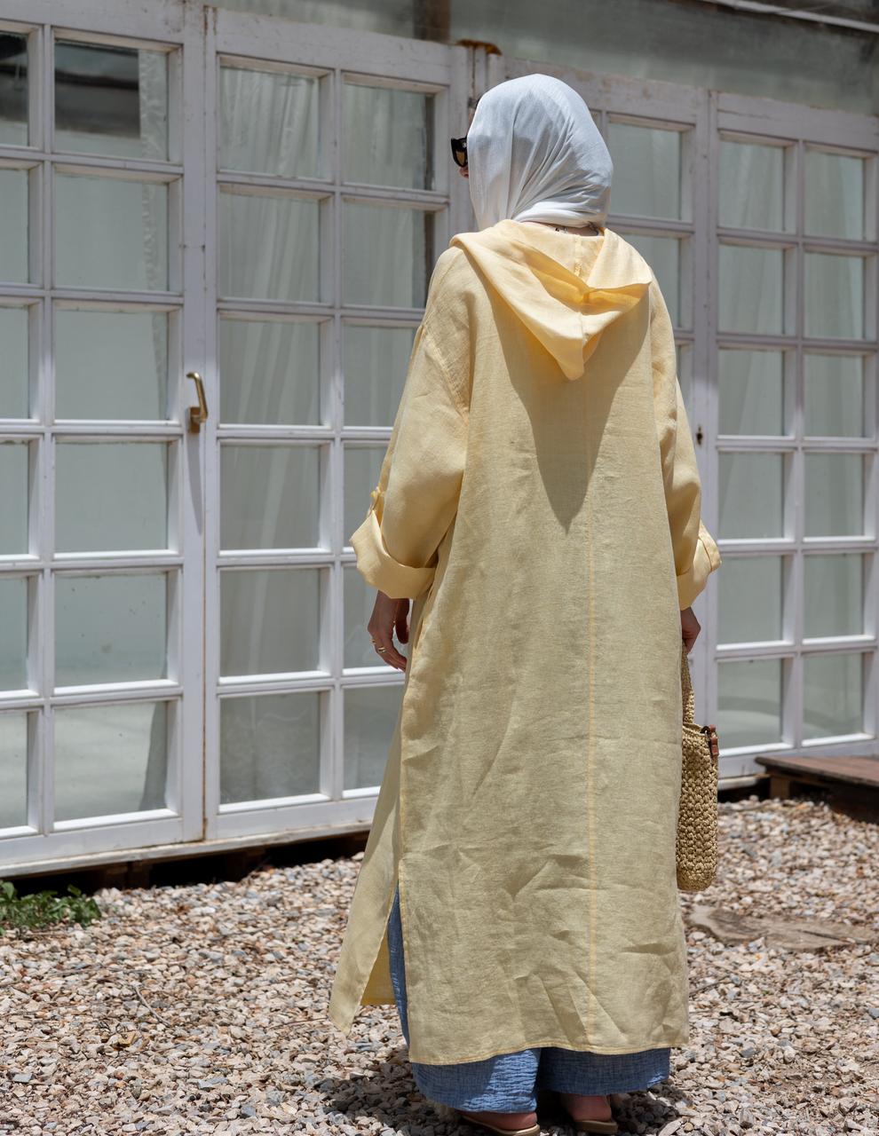 Lenin summer Moroccan dress in  yellow