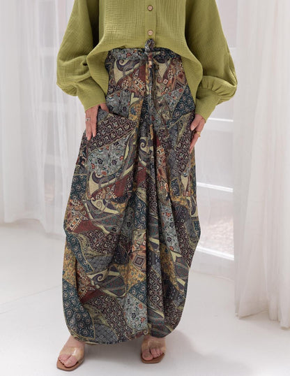 Bohemian printed gypsy skirt