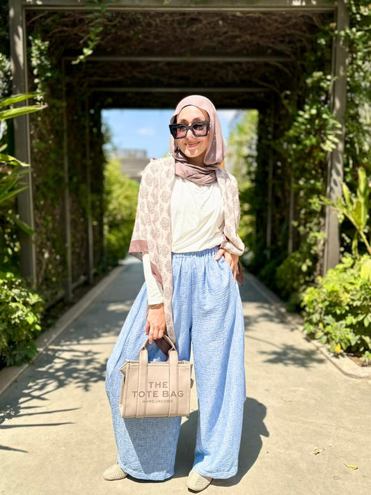 Lenin Gypsy pants in Baby blue