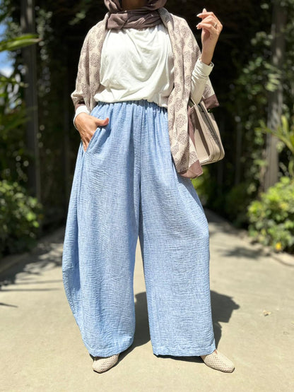 Lenin Gypsy pants in Baby blue