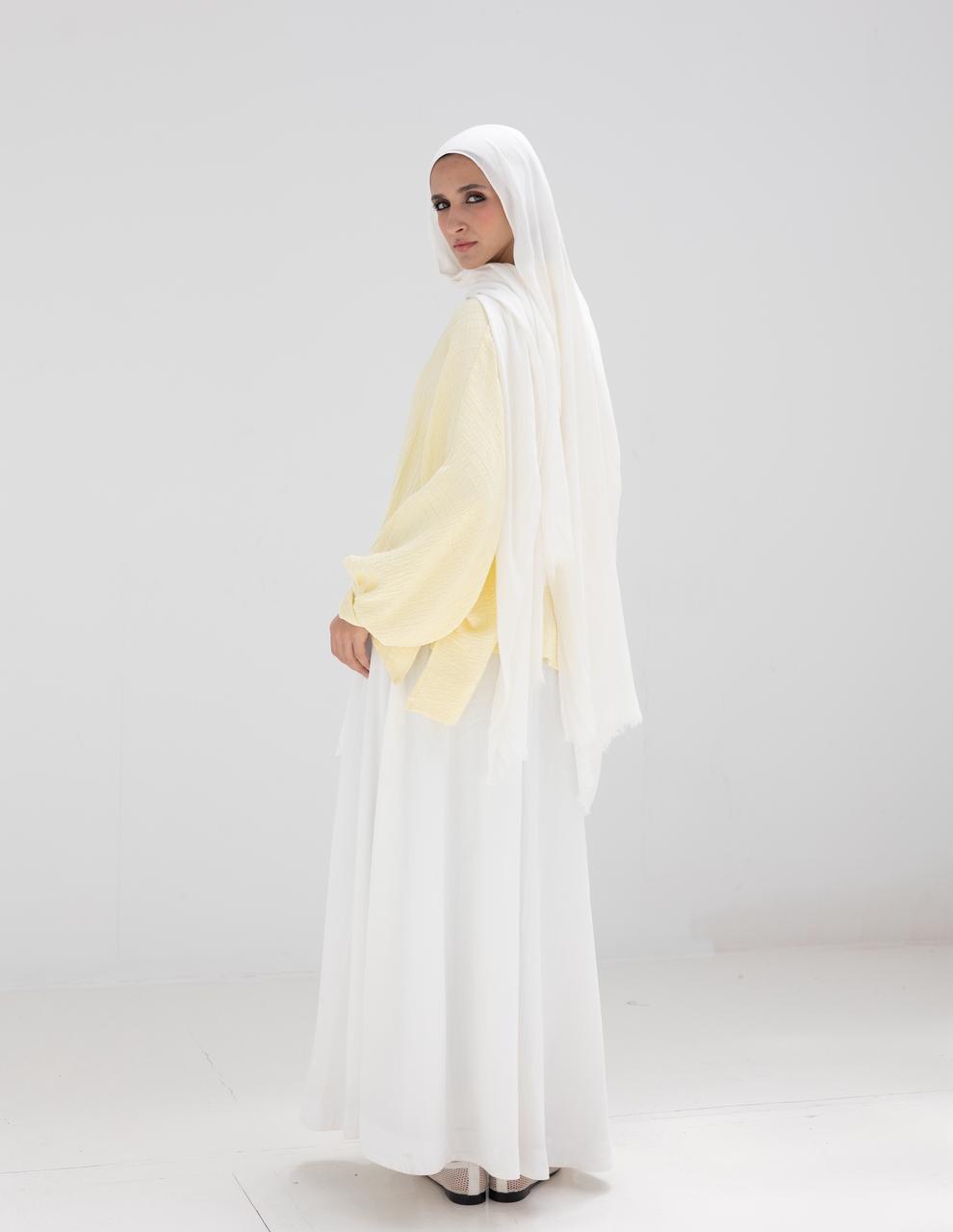 Flow Maxi Skirt in White