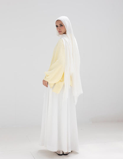 Flow Maxi Skirt in White