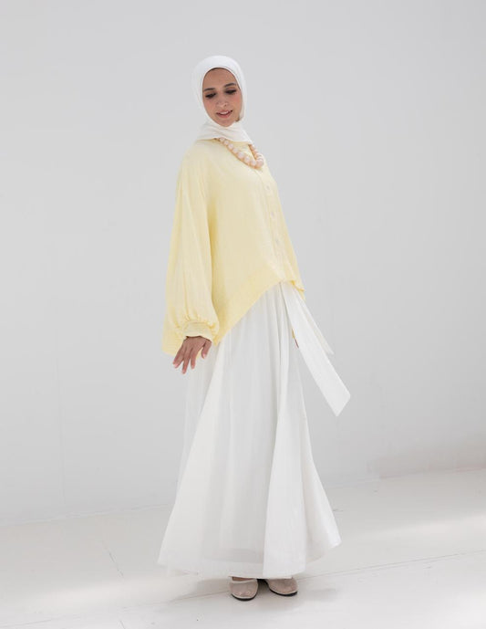 Flow Maxi Skirt in White