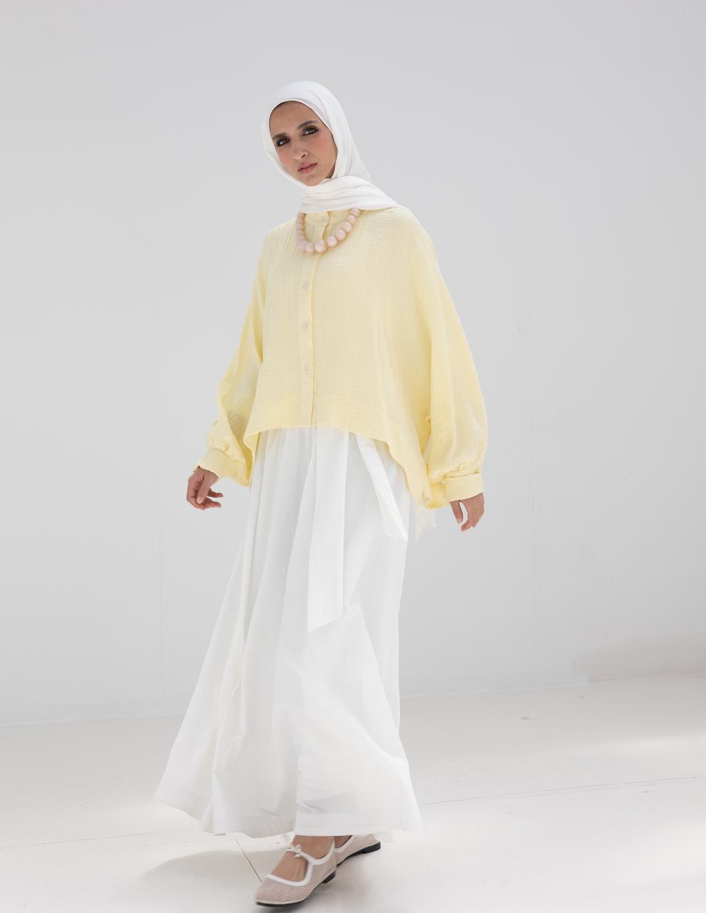 Flow Maxi Skirt in White