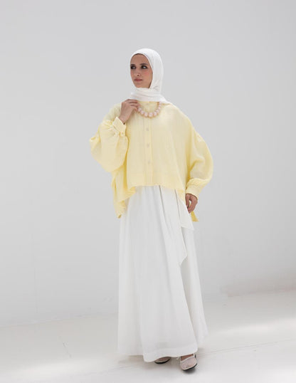 Flow Maxi Skirt in White