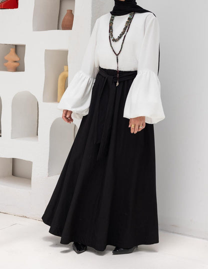 Flow Maxi Skirt in Black