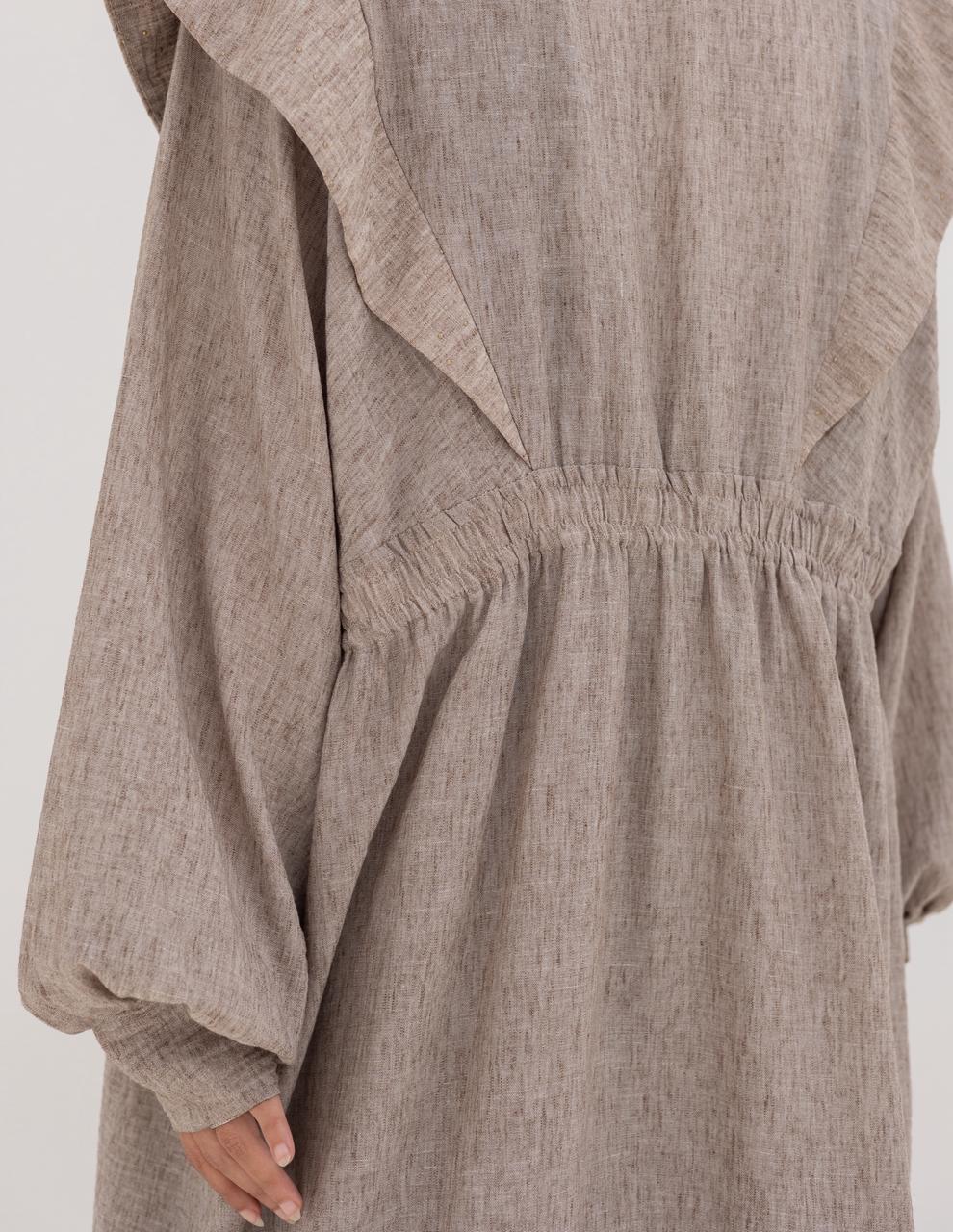 Trendy Lenin cardigan with golden dots in Cafe