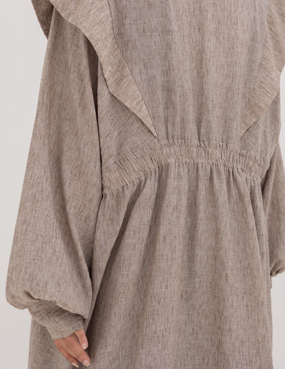 Trendy Lenin cardigan with golden dots in Cafe