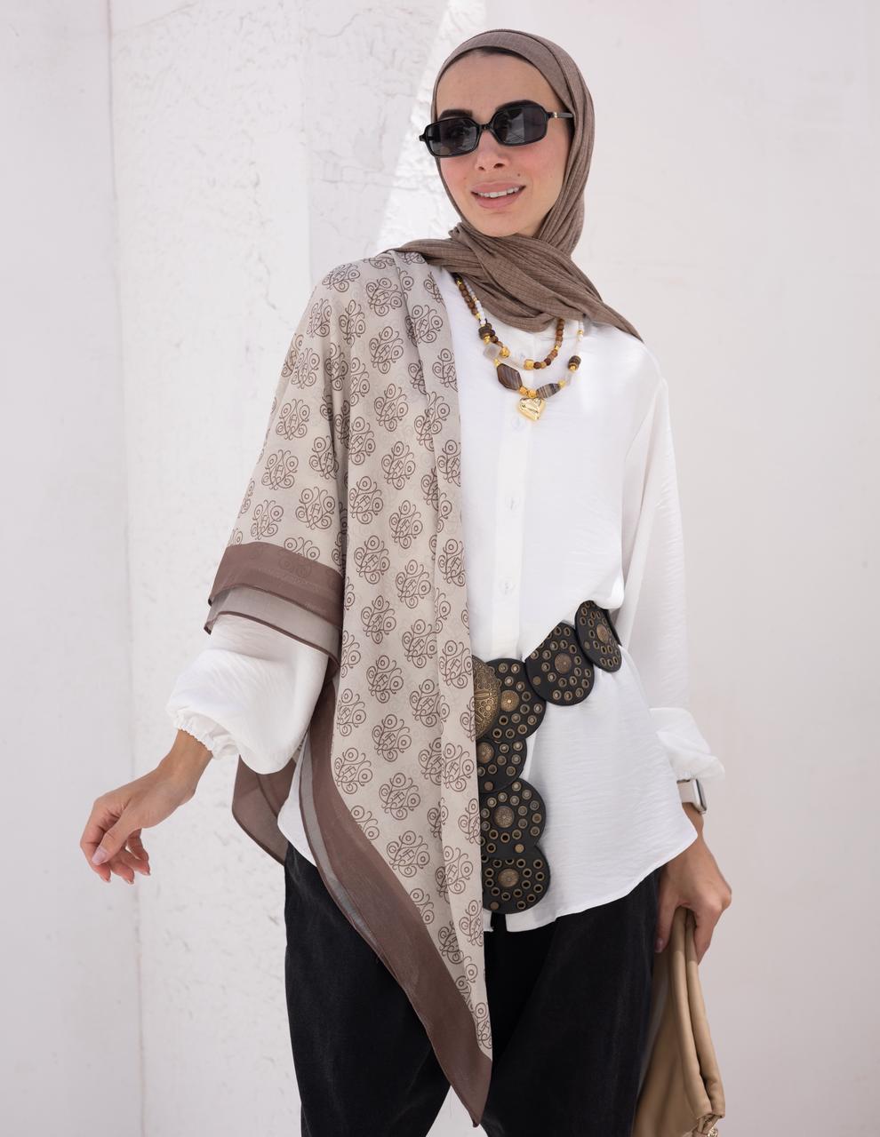 Printed cotton shawl