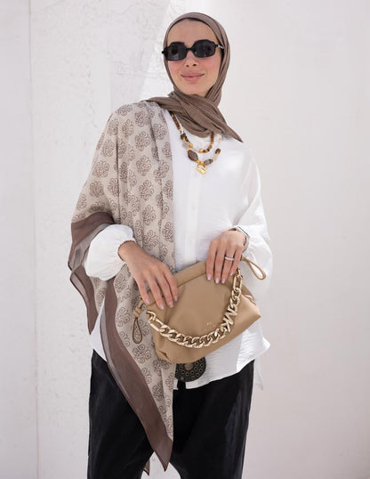 Printed cotton shawl
