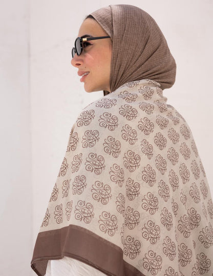 Printed cotton shawl