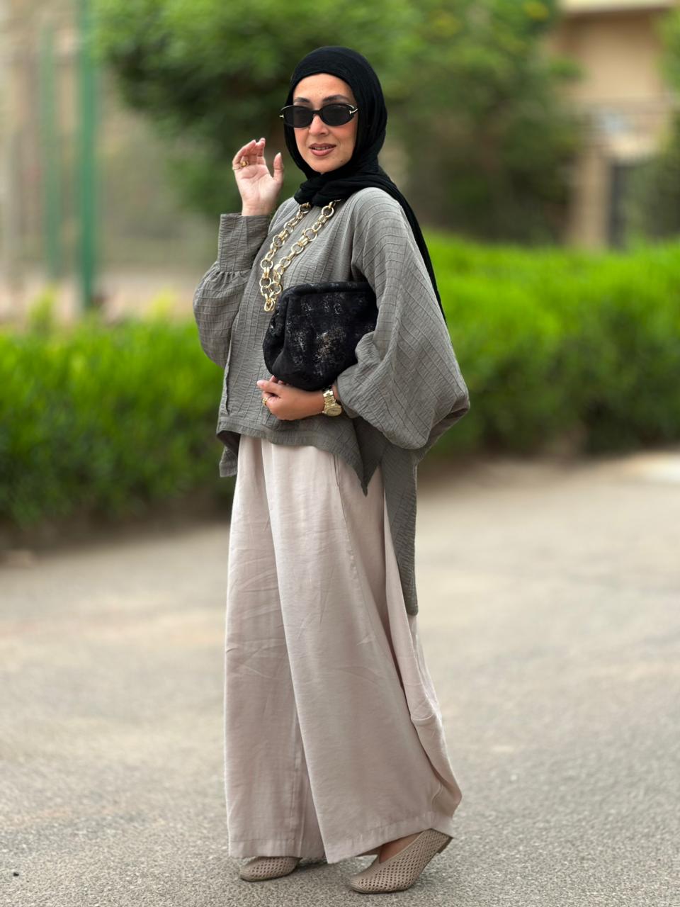 Soft summer light Gypsy pants in Light Beige