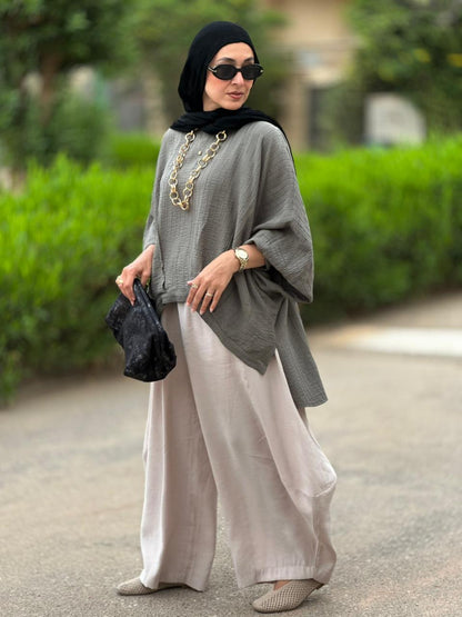 Soft summer light Gypsy pants in Light Beige