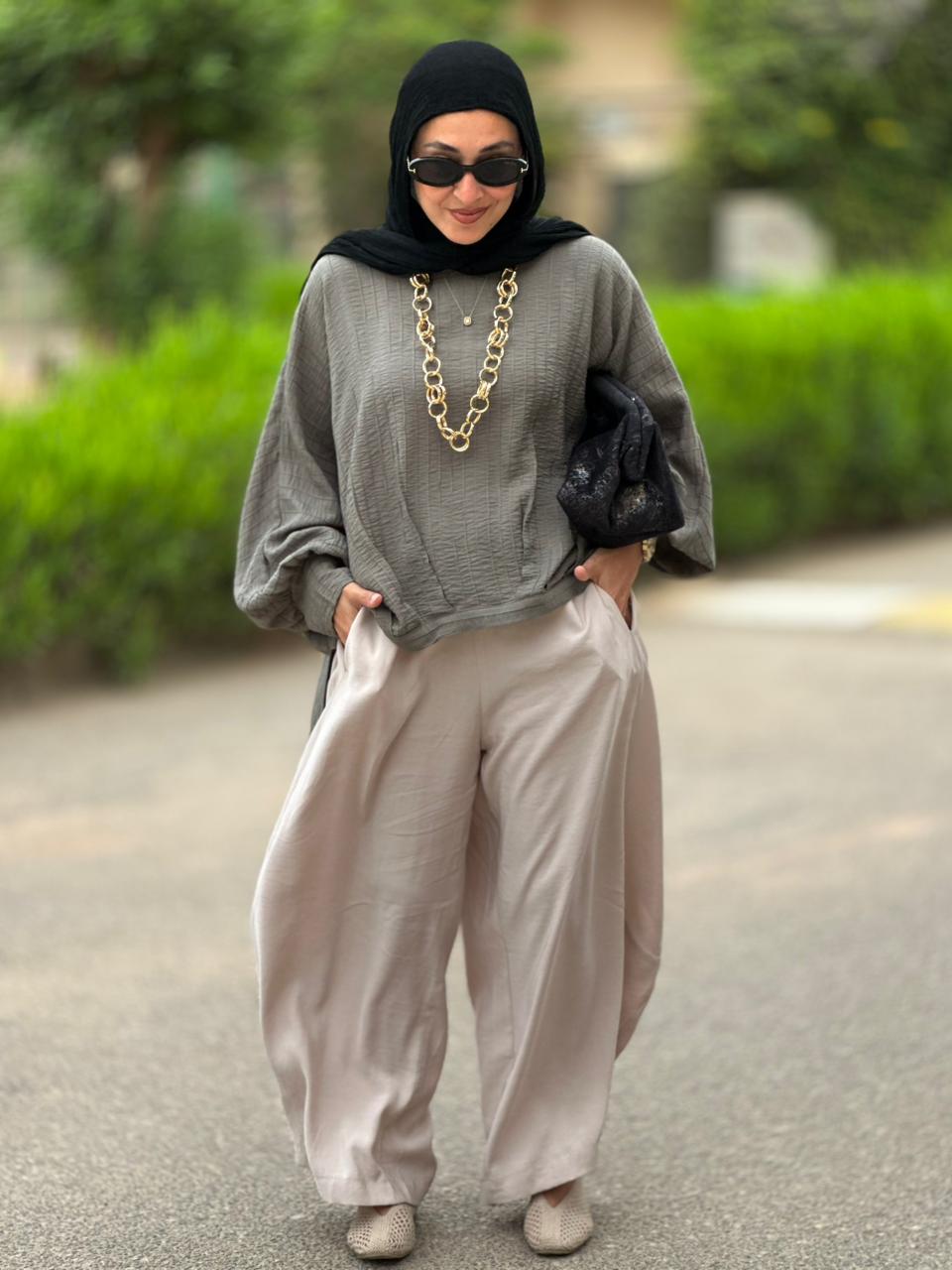 Soft summer light Gypsy pants in Light Beige