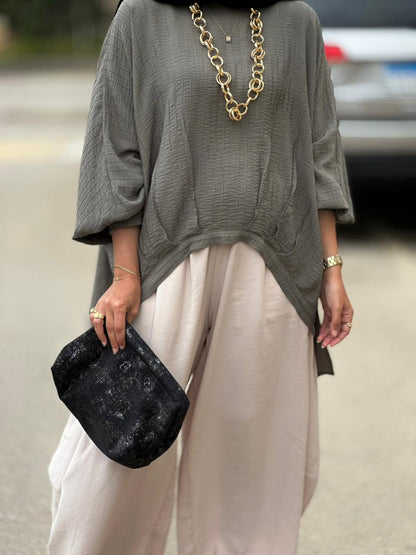 Soft summer light Gypsy pants in Light Beige