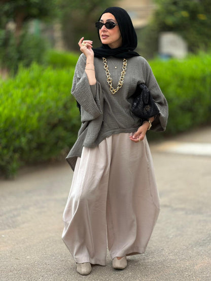 Soft summer light Gypsy pants in Light Beige