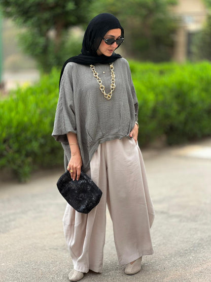 Soft summer light Gypsy pants in Light Beige