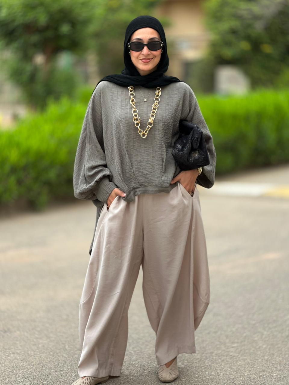 Soft summer light Gypsy pants in Light Beige