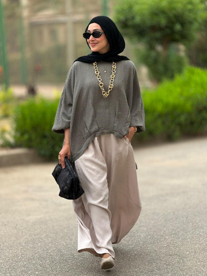 Soft summer light Gypsy pants in Light Beige