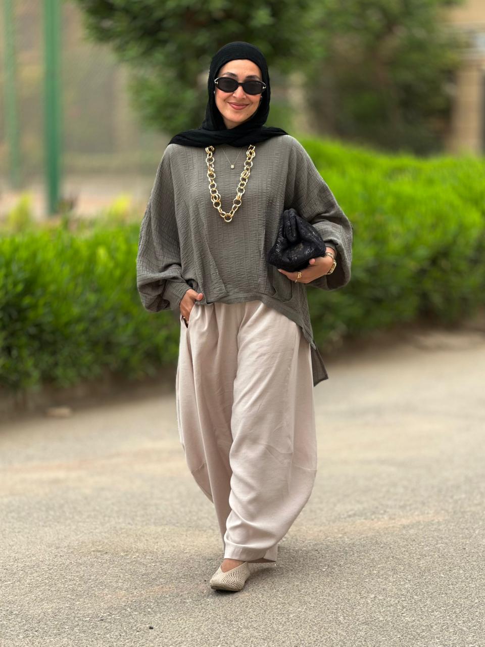 Soft summer light Gypsy pants in Light Beige