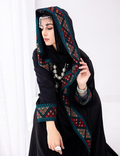 Moroccan velvet kaftan