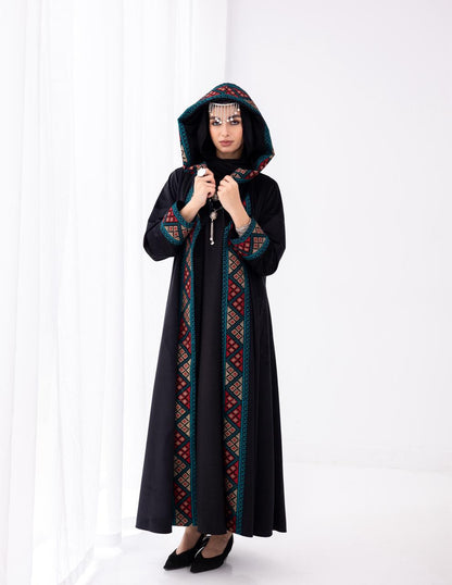 Moroccan velvet kaftan